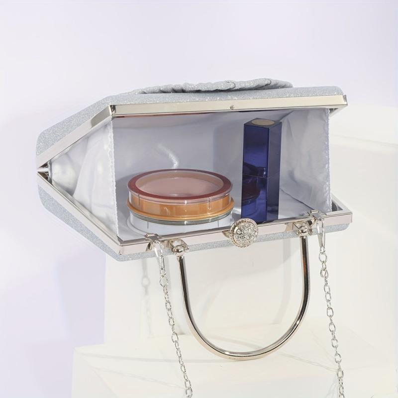 Rhinestone Glitter Chain Handbag Sparkling Evening Bag