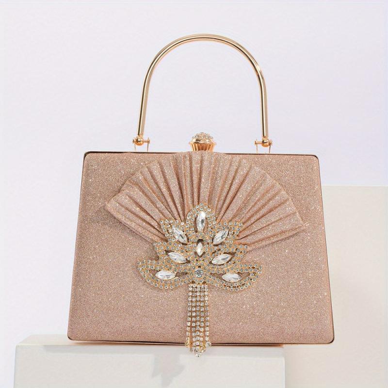 Rhinestone Glitter Chain Handbag Sparkling Evening Bag