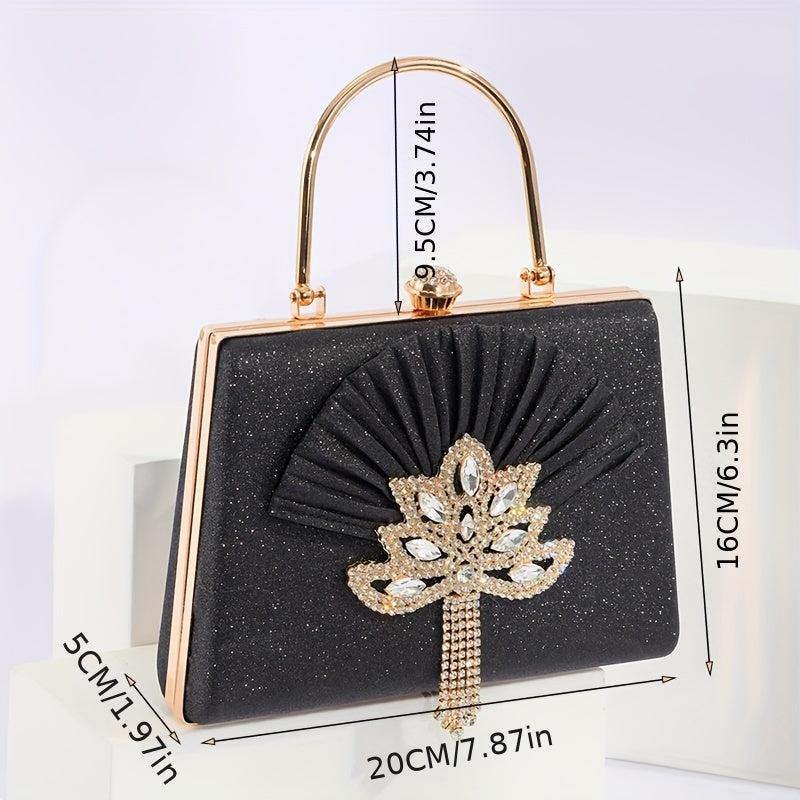 Rhinestone Glitter Chain Handbag Sparkling Evening Bag