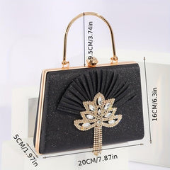 Rhinestone Glitter Chain Handbag Sparkling Evening Bag