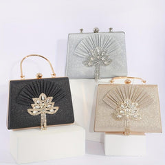 Rhinestone Glitter Chain Handbag Sparkling Evening Bag
