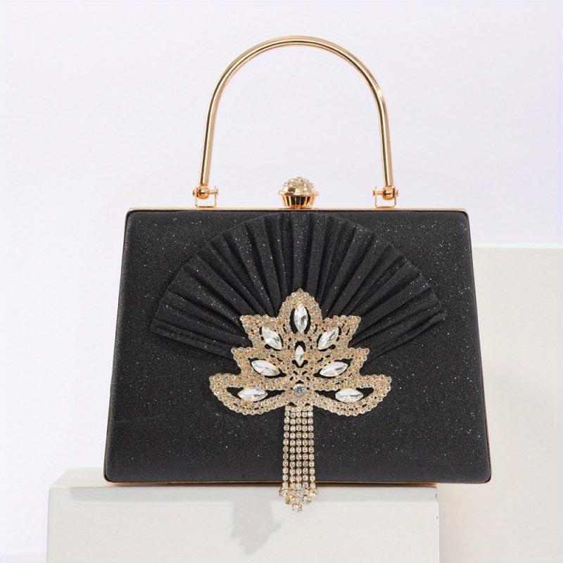 Rhinestone Glitter Chain Handbag Sparkling Evening Bag