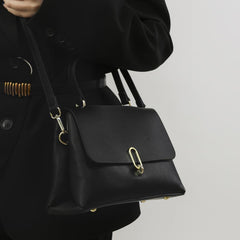 Stylish Shoulder Bag Faux Leather Purse With Removable Strap