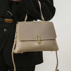 Stylish Shoulder Bag Faux Leather Purse With Removable Strap