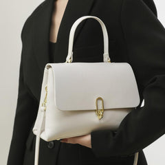 Stylish Shoulder Bag Faux Leather Purse With Removable Strap
