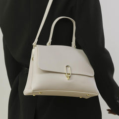 Stylish Shoulder Bag Faux Leather Purse With Removable Strap