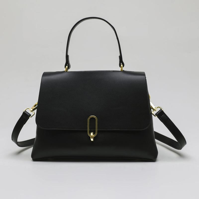 Stylish Shoulder Bag Faux Leather Purse With Removable Strap