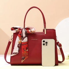 Solid PVC Textured Shoulder Bag with Adjustable Strap