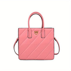 Geometric Embossed Tote Bag Classic Square Crossbody Bag