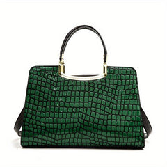 Stone Pattern Large Tote Bag PU Leather Shoulder Bag
