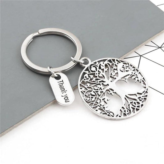 Tree Of Life Keychain Metal Key Ring Purse Bag Backpack Car Key Acc
