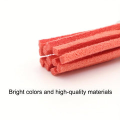 60pcs Leather Tassel Keychain DIY Charms Jewelry Craft Supplies
