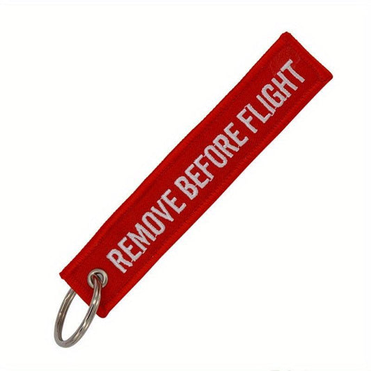 REMOVE BEFOR FLIGHT Key Tag Key Chain for Motorcycles & Cars Aviation