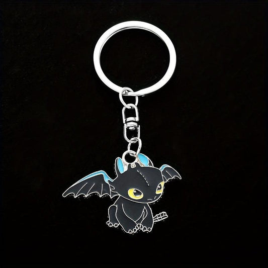 Cartoon Dragon Enamel Keychain for Kids