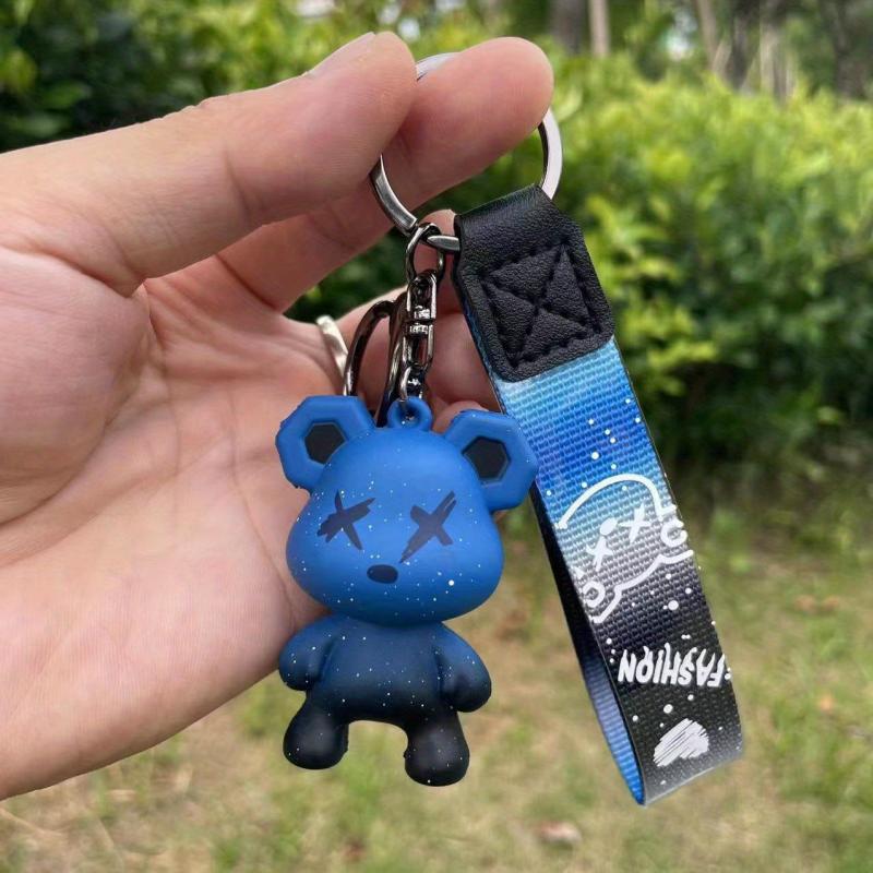 Bear Resin Keychain Cute Cartoon Animal Bag Pendant