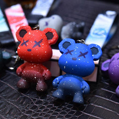 Bear Resin Keychain Cute Cartoon Animal Bag Pendant
