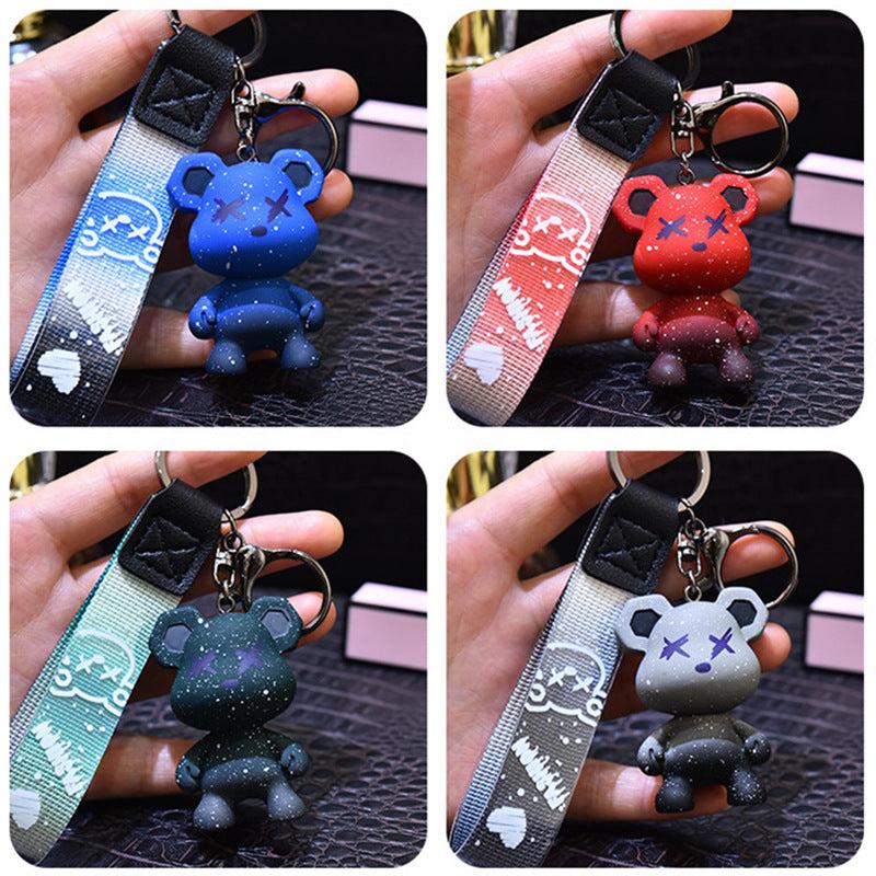 Bear Resin Keychain Cute Cartoon Animal Bag Pendant
