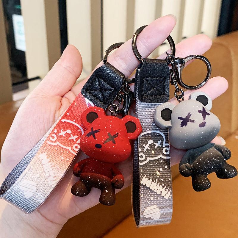 Bear Resin Keychain Cute Cartoon Animal Bag Pendant