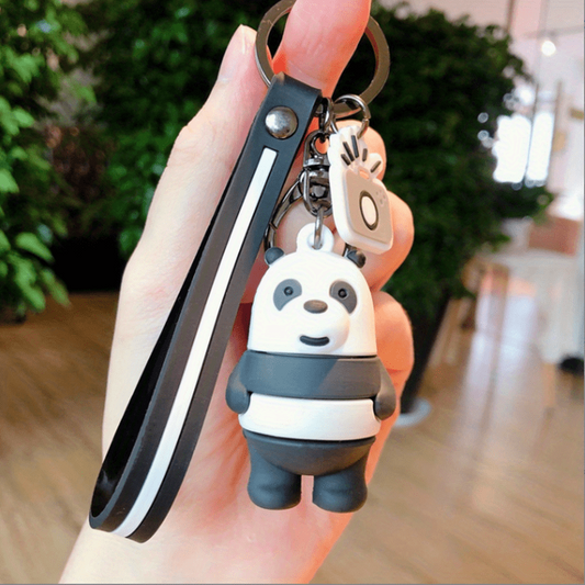 Bear Panda Keychain Cartoon Animal Car Pendant Keyring Bag Purse Charm