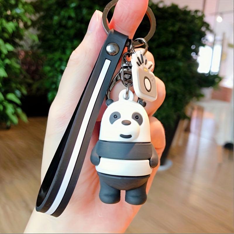Bear Panda Keychain Cartoon Animal Car Pendant Keyring Bag Purse Charm