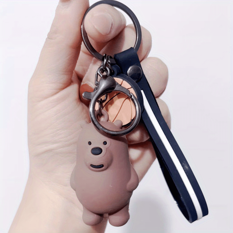 Bear Panda Keychain Cartoon Animal Car Pendant Keyring Bag Purse Charm