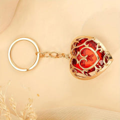 Anime Love Heart Keychain for Gamer Fans Women Girls Gift
