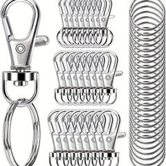 8pcs Swivel Clasps Set Lanyard Snap Hooks With Key Chain Rings
