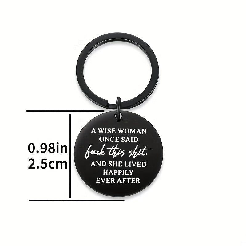 Funny Stainless Steel Keychain for Her Girlfriend Wife BFF