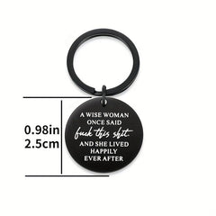 Funny Stainless Steel Keychain for Her Girlfriend Wife BFF
