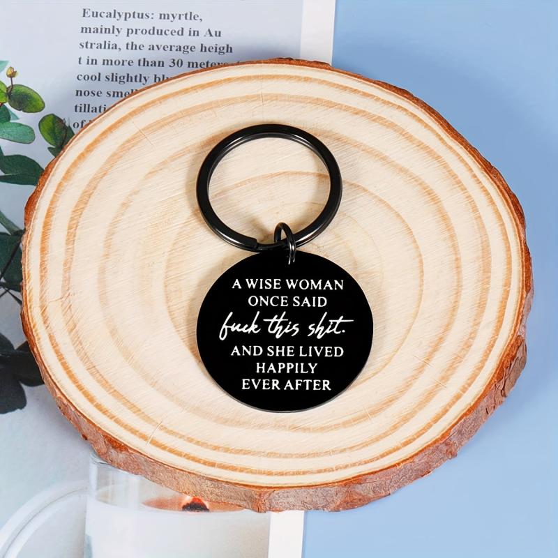 Funny Stainless Steel Keychain for Her Girlfriend Wife BFF