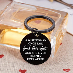 Funny Stainless Steel Keychain for Her Girlfriend Wife BFF