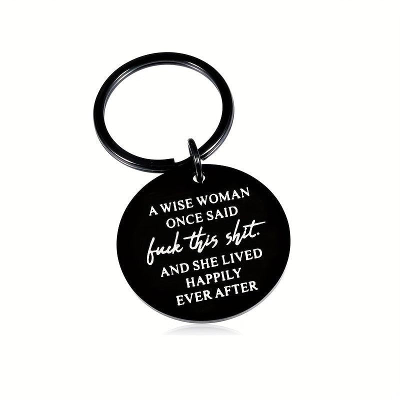 Funny Stainless Steel Keychain for Her Girlfriend Wife BFF