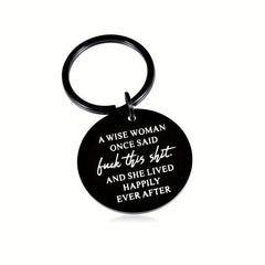 Funny Stainless Steel Keychain for Her Girlfriend Wife BFF