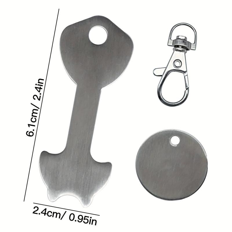 Metal Shopping Cart Token Key Chain Pendant
