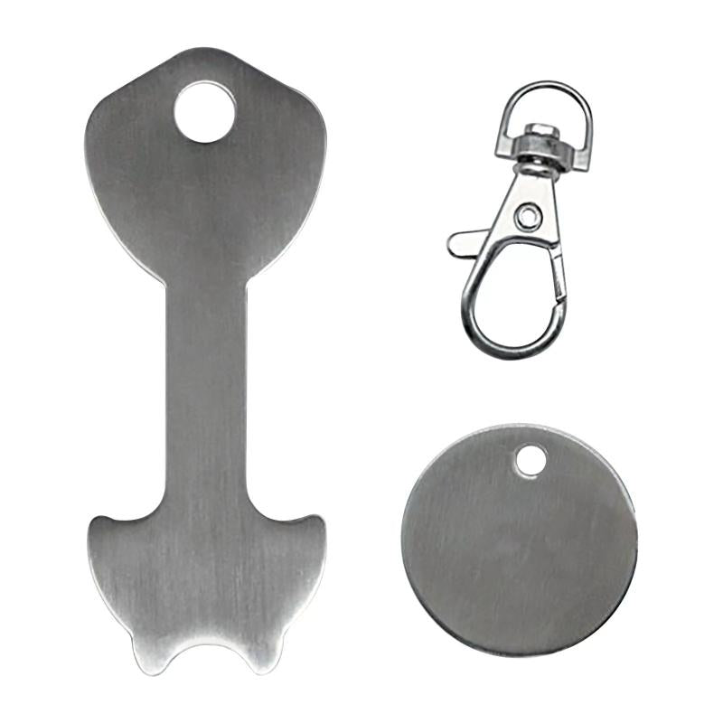 Metal Shopping Cart Token Key Chain Pendant