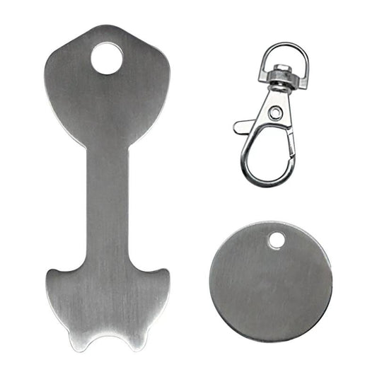 Metal Shopping Cart Token Key Chain Pendant