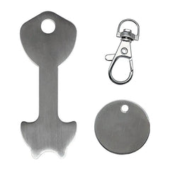 Metal Shopping Cart Token Key Chain Pendant