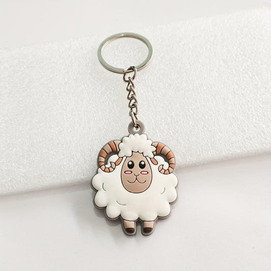 Cartoon Anime Sheep Keychain Pendant Bag Purse Ornament Accessory