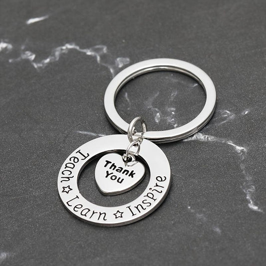 Teacher's Gift Keychain Appreciation Metal Key Ring Birthday Graduation