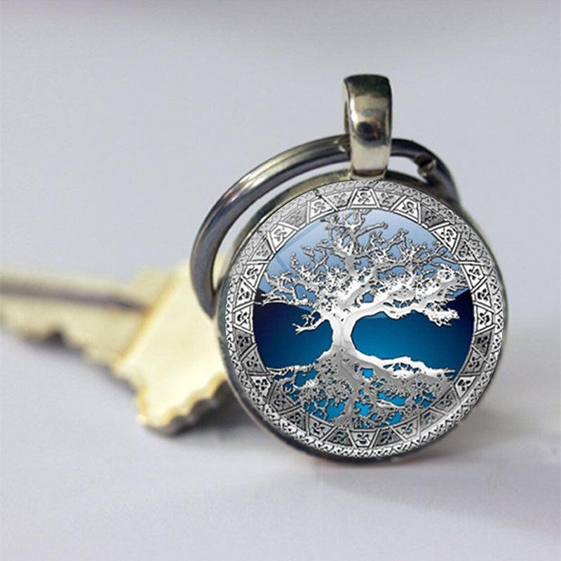 Vintage Tree Of Life Pendant Keychain Bag Charm 1pc