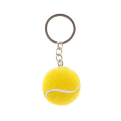Mini Tennis Metal Keychain For Men Women Sports Car Keyring Bag Pendant Decor