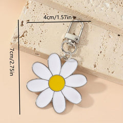 Daisy Keychain Pendant Floral Key Ring Bag Wallet Decoration Gift