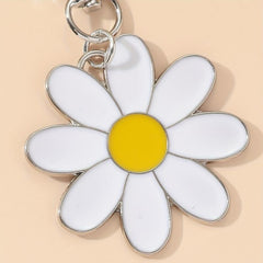 Daisy Keychain Pendant Floral Key Ring Bag Wallet Decoration Gift
