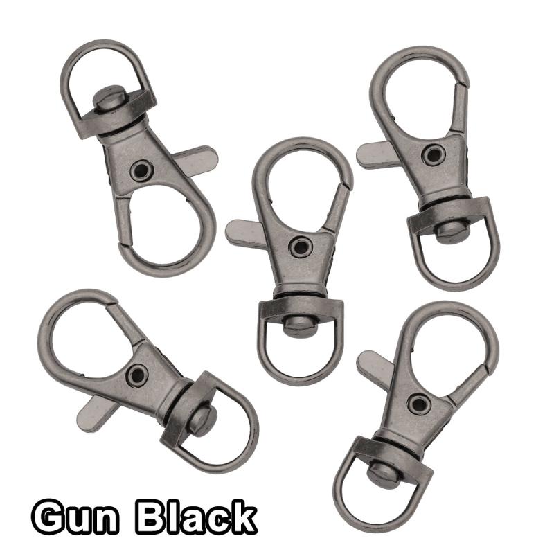 20pcs Alloy Key Chain Clip Hooks Swivel Clasps Lanyard Snap Hook Keychain