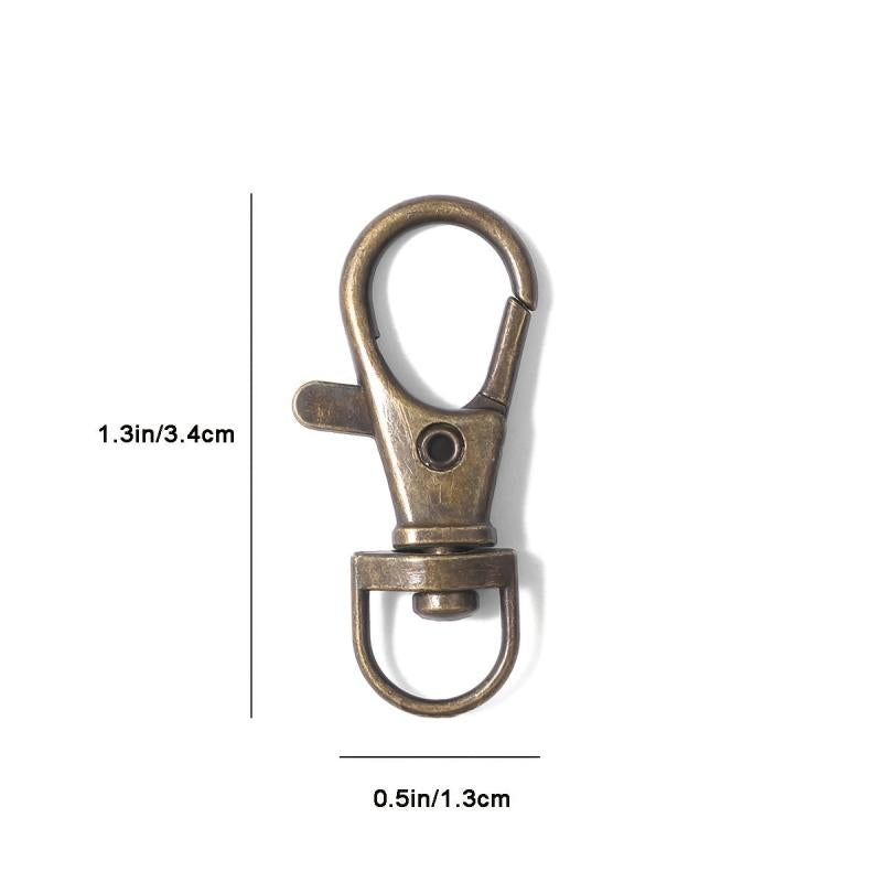 20pcs Alloy Key Chain Clip Hooks Swivel Clasps Lanyard Snap Hook Keychain