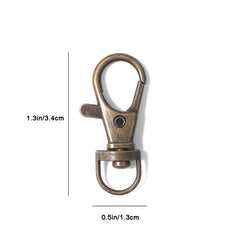 20pcs Alloy Key Chain Clip Hooks Swivel Clasps Lanyard Snap Hook Keychain