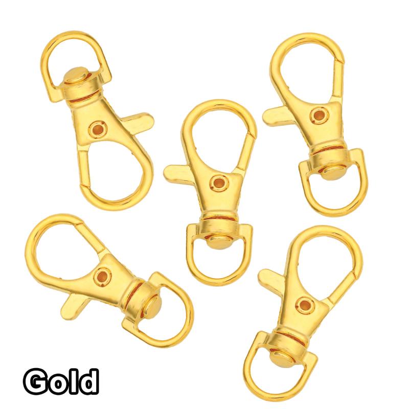 20pcs Alloy Key Chain Clip Hooks Swivel Clasps Lanyard Snap Hook Keychain