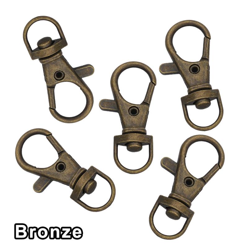 20pcs Alloy Key Chain Clip Hooks Swivel Clasps Lanyard Snap Hook Keychain