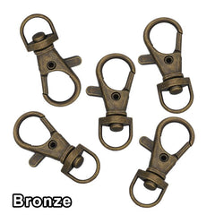 20pcs Alloy Key Chain Clip Hooks Swivel Clasps Lanyard Snap Hook Keychain