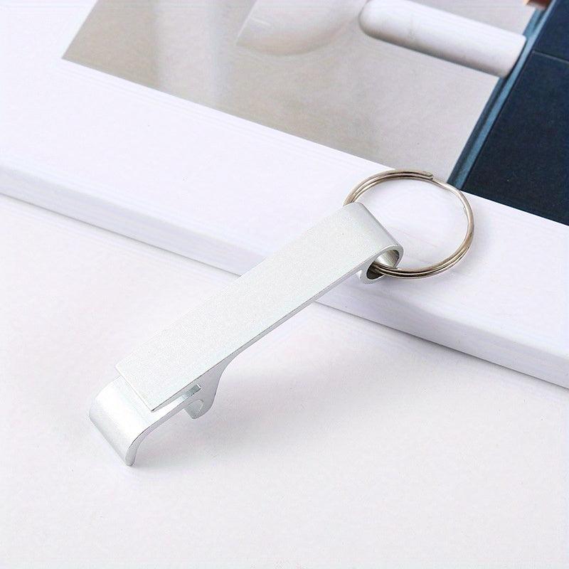 Ergonomic Keychain Beer Opener Aluminum Keyring Multicolored Accessories